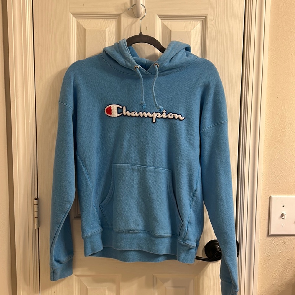 Blue champion hoodie